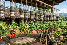 Dari Botol Plastik Bekas dan Tali Rafia, Begini Cara Buat Kebun Cabai Gantung!