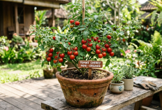 Manfaatkan Halaman Rumah Minimalis, Ini 3 Tips Menanam Tomat Cherry Mini di Pot