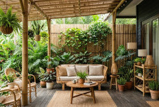 Solusi Hunian Asri dan Estetis, Ini Ide Teras Hijau dengan Bambu