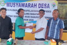 Realisasikan DD TA 2026, Ini Pembangunan yang Dilakukan Desa Talang Babatan