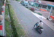Pelaku Pencurian Sepeda Motor Mamang Paket Terekam CCTv