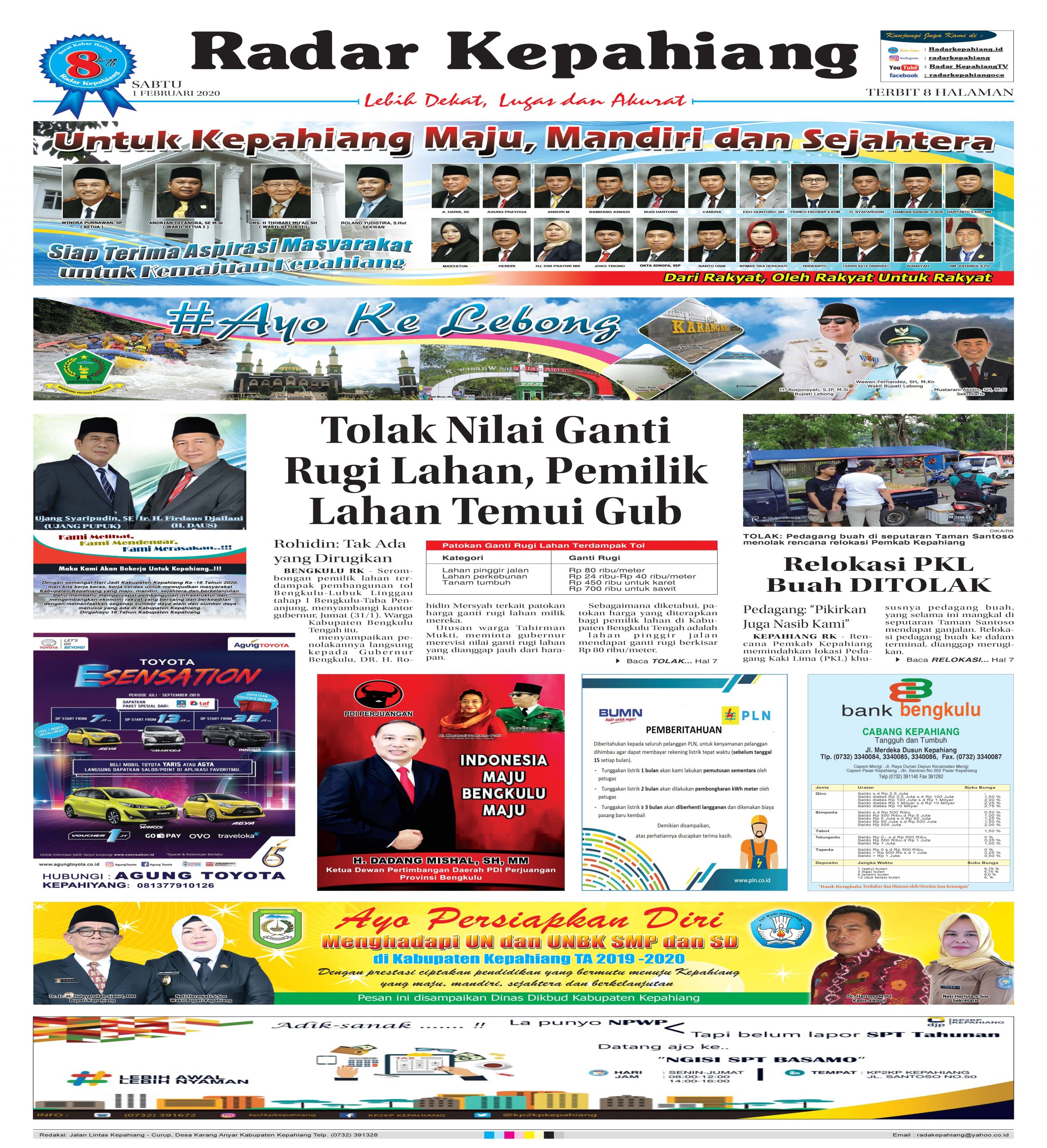 #coverrk hari ini Sabtu1 Februari 2020