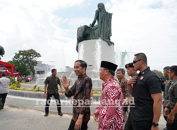 #fotork hari ini Presiden Joko Widodo di Simpang Lima Kota Bengkulu