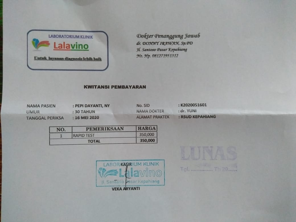 Perekonomian Lagi Sulit, Ibu Melahirkan Malah Dibebankan Rapid Test Bayar Rp 350 Ribu