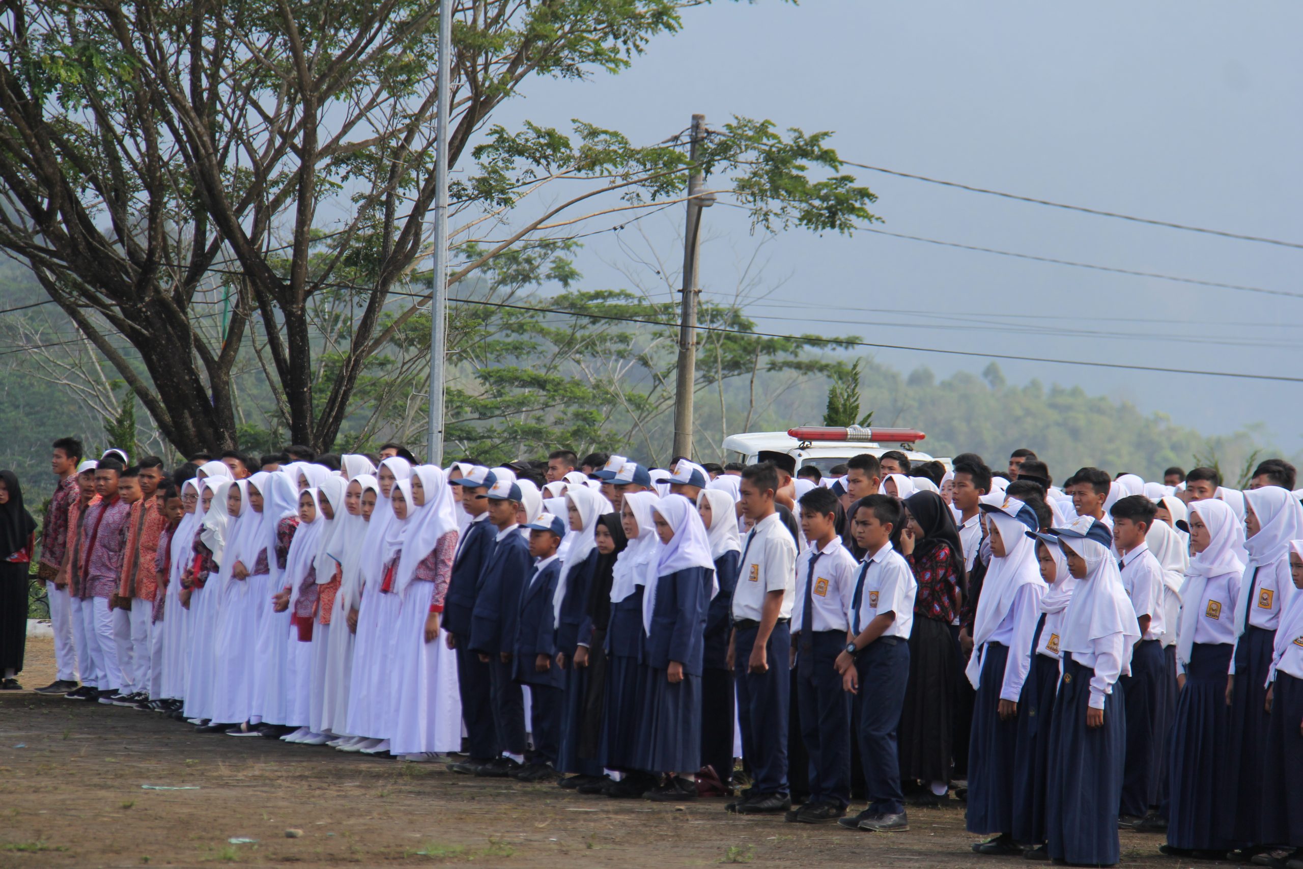 Upacara HUT ke 75 RI Tanpa Pelajar