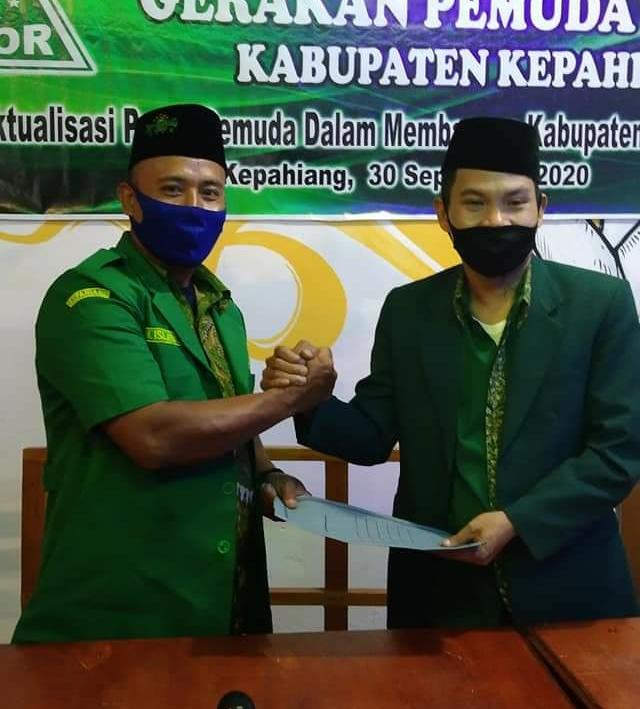 M. Islahudin Abis Masa Jabatan, M. Yamin Pimpin GP ansor Kepahiang