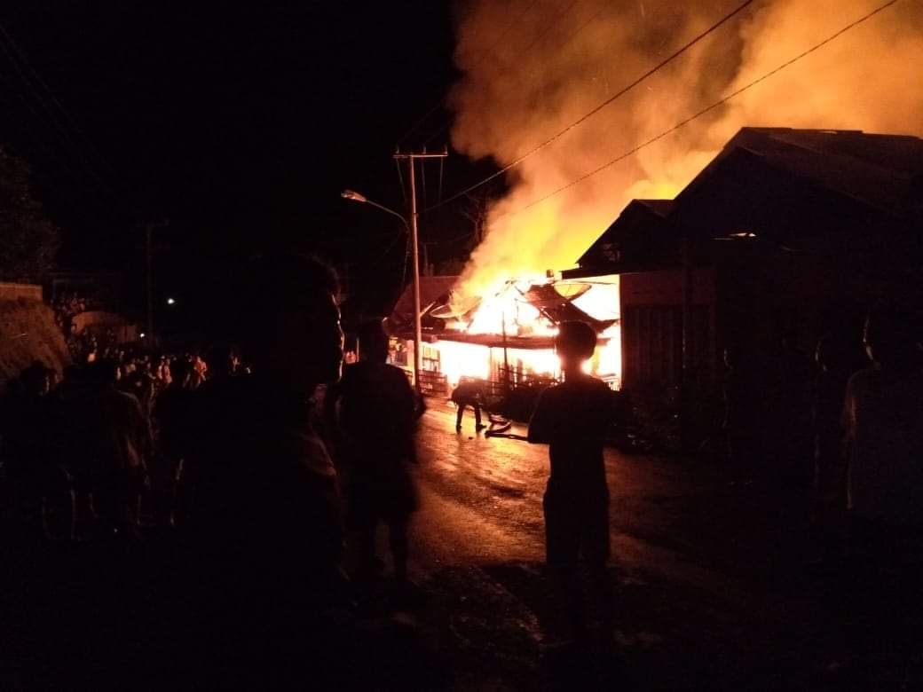 2 Rumah Warga di Tabeak Blau I Ludes Terbakar