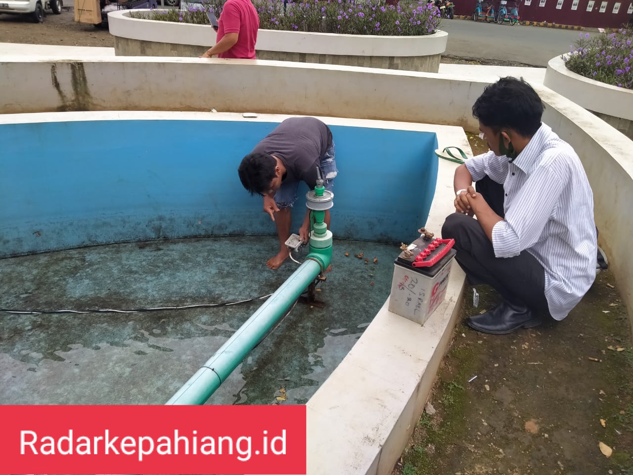 Kolam Air Mancur Tugu Kopi Kering, Ini Penjelasan Disparpora Kepahiang