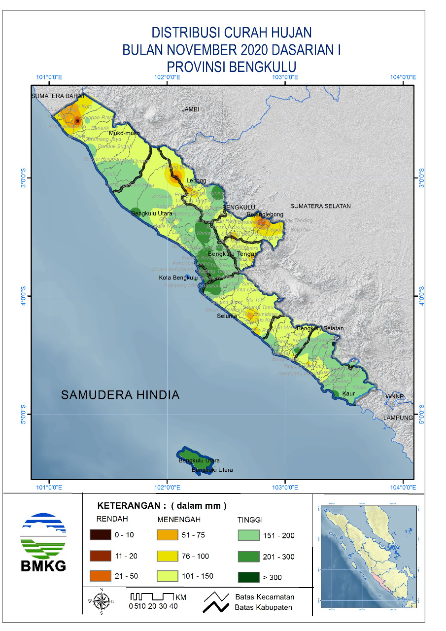 Prediksi BMKG Perdekade, Berikut Daerah dengan Curah Hujan Kecil, Sedang dan Tinggi