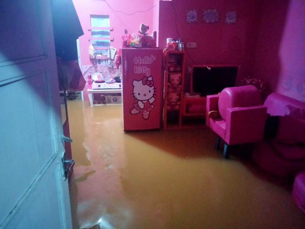 10 Rumah di Perumnas Tebat Rapak Terendam Banjir
