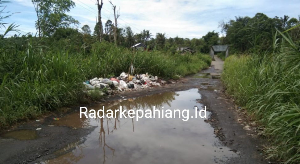 Jalan Rusak dan Bau Sampah Resahkan Warga Cugung Lalang