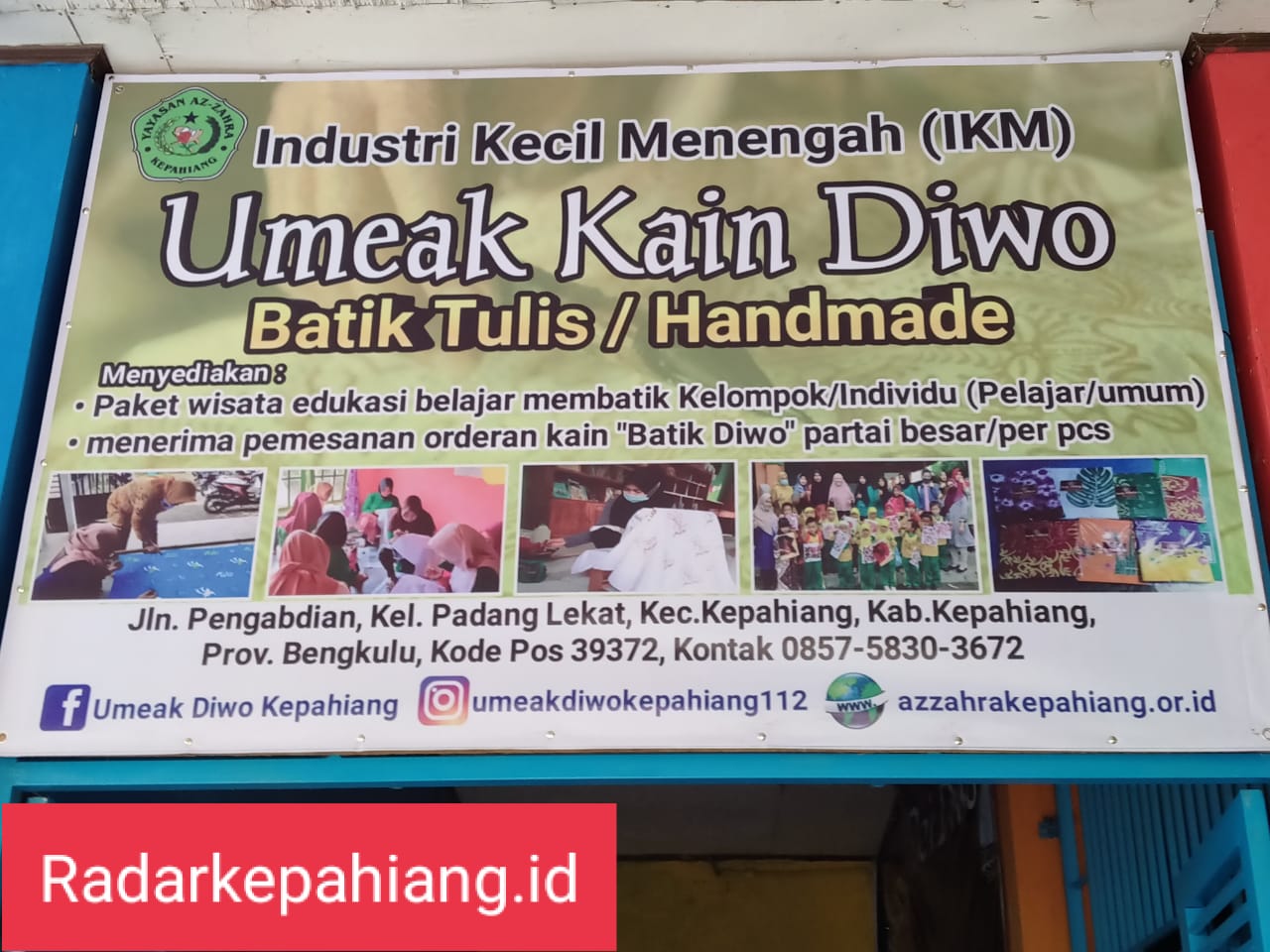 Lestarikan Batik Daerah, PKBM Azzahra Buka Rumah Produksi Umeak Batik Diwo