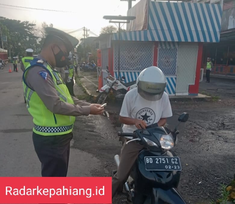 Satlantas Polres Kepahiang Laksanakan Patroli Hunting Sistem