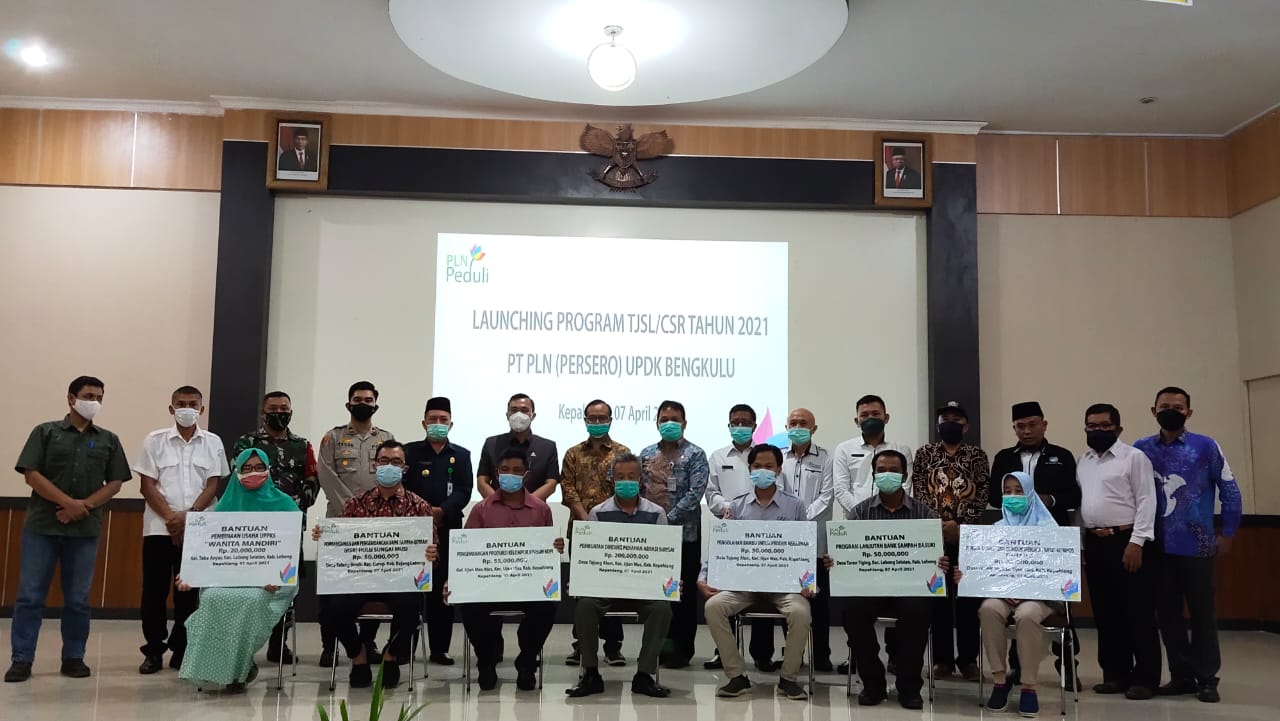 PT PLN (Persero) UPDK Bengkulu Salurkan TJSL /CSR Tahun 2021 Rp 440 Juta