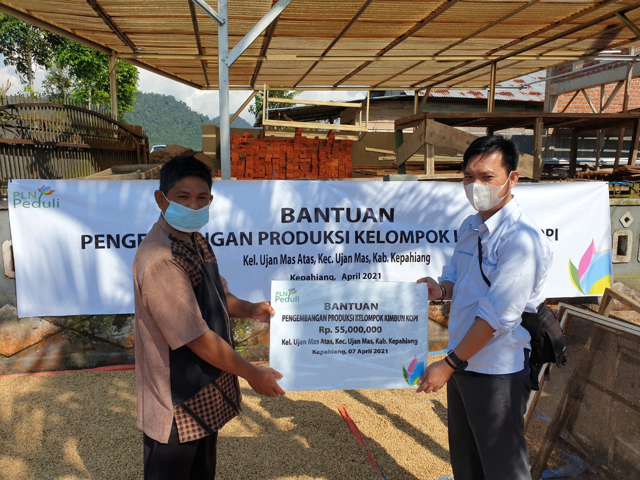 Penyerahan Program CSR/ TJSL PLN UPDK Bengkulu Tahap II, Bantuan Pengembangan Produksi Kelompok KIMBUN KOPI