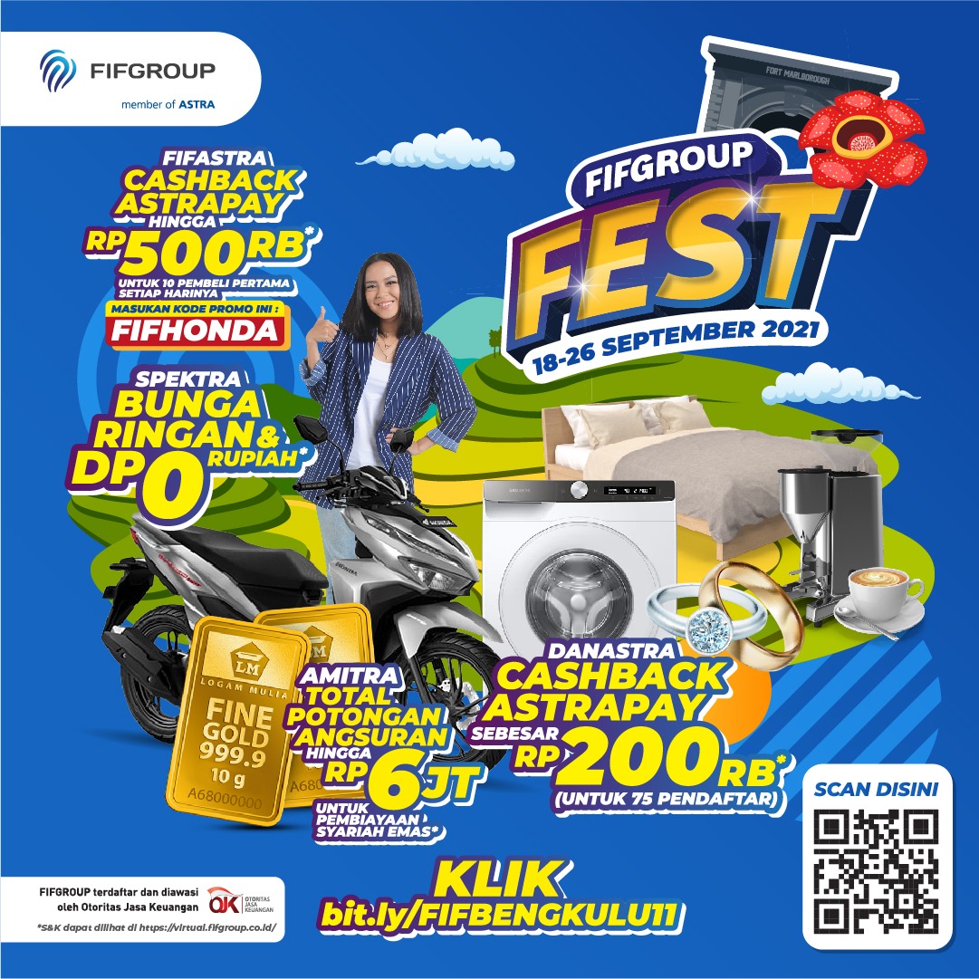 Assiiikk !! FIFGROUP FEST Ada di Bengkulu, Belanja Alat Elektronik dan Smartphone Dapat Potongan Angsuran Hing