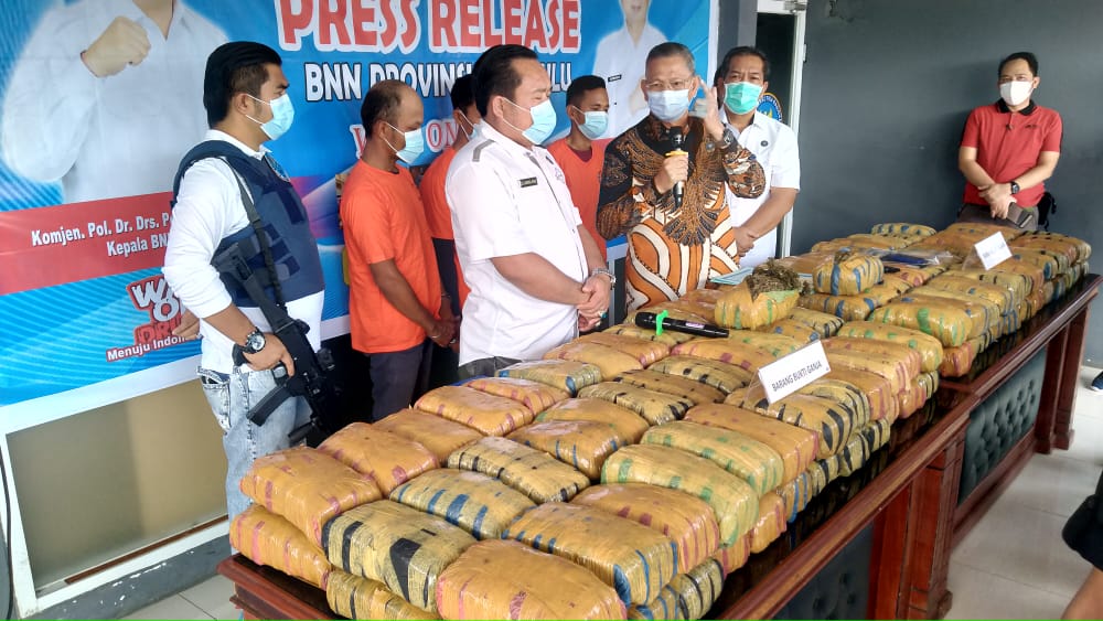 Berhasil Diamankan, Ganja 143 Kg Dibawah Kendali Penghuni Lapas