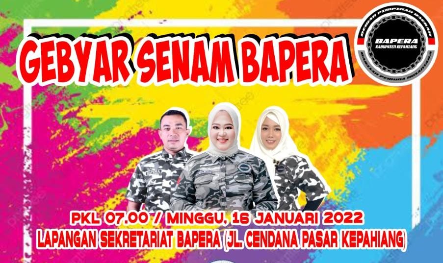 Buruan !! Gebyar Senam Bapera Bertabur Hadiah