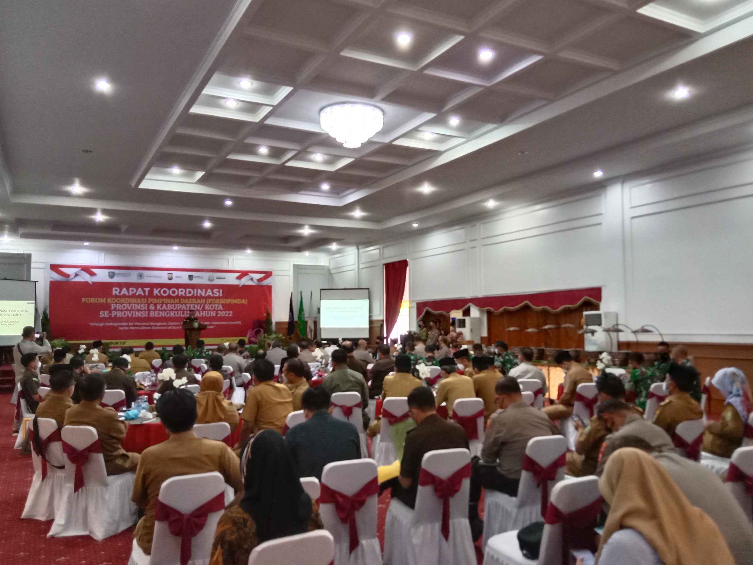 Pemprov Gelar Rapat Penanganan Covid-19 se-Provinsi Bengkulu