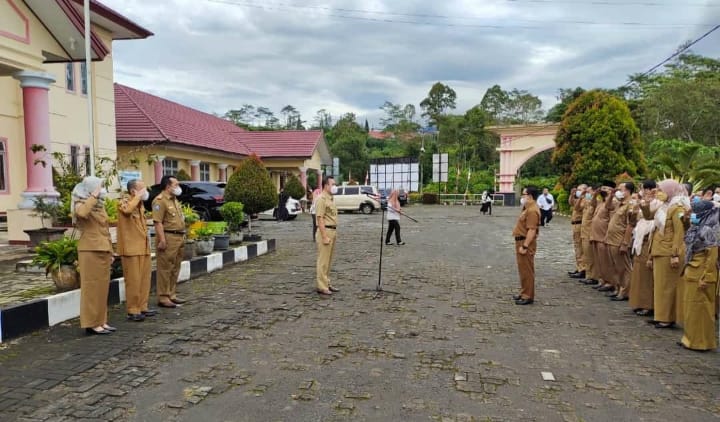 Apel di Dinas Dikbud, Wabup : ASN Dituntut Disiplin dan Wajib 5K