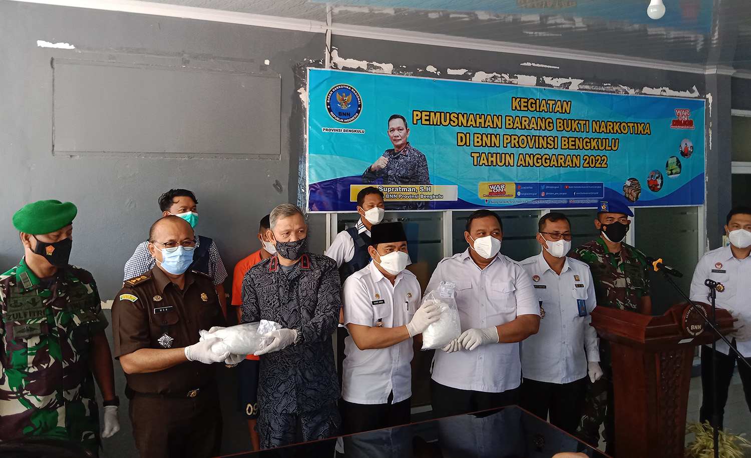 BNNP Bengkulu Musnahkan Narkoba Senilai Rp 3 Miliar