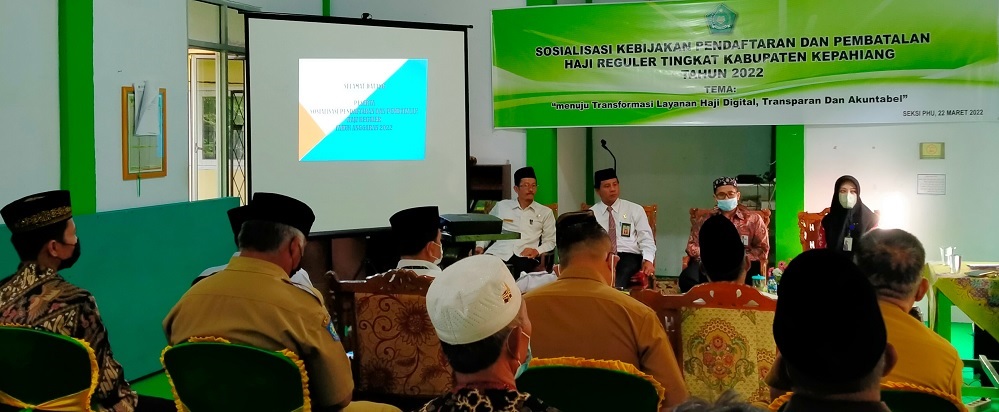 Kemenag Sosialisasikan Pendaftaran dan Pembatalan Haji Reguler