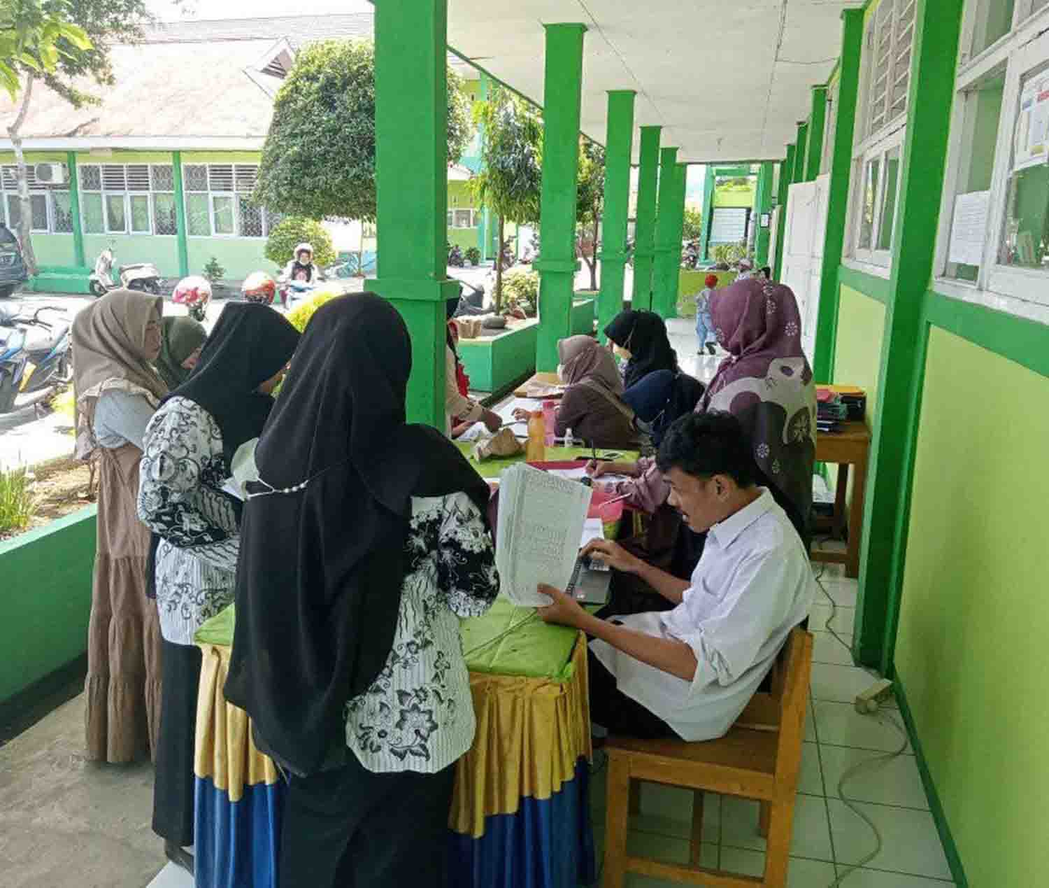 Ratusan Pelajar Mendaftar di MTsN 2 Kepahiang Dites Keagamaan